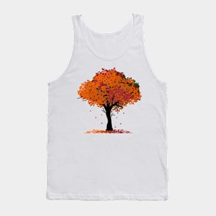 Autumn Leaves Tree Tank Top